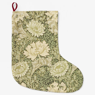 Chrysanthemum Flower Mönster (av William Morris) Stor Julstrumpa