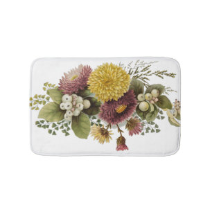 Chrysanthemum Flower Morsa Blommigt Badrumsmatta