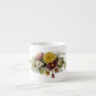 Chrysanthemum Flower Morsa Blommigt Espressomugg