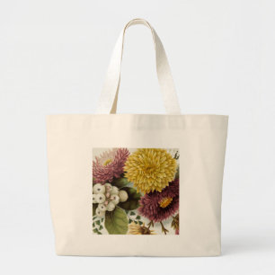 Chrysanthemum Flower Morsa Blommigt Jumbo Tygkasse