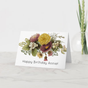 Chrysanthemum Flower Morsa Blommigt Kort