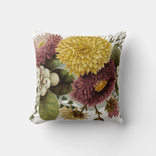 Chrysanthemum Flower Morsa Blommigt Kudde