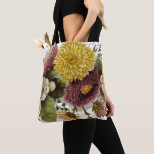 Chrysanthemum Flower Morsa Blommigt Tygkasse
