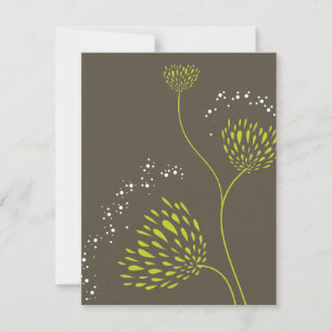 Chrysanthemum Flowers Blommigt Elegant bröllop OSA Kort
