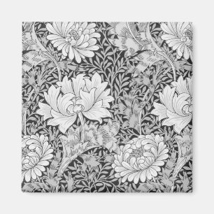 Chrysanthemum Grått, William Morris Magnet