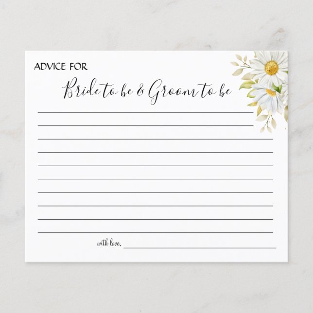 Chrysanthemum greenery Bröllop Advice-kortdusch Flygblad (Framsidan)