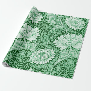 Chrysanthemum Grönt, William Morris Presentpapper