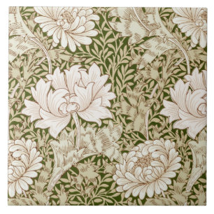 Chrysanthemum Guld, William Morris Kakelplatta