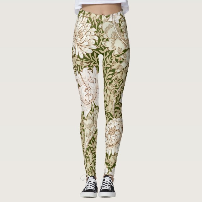 Chrysanthemum Guld, William Morris Leggings (Framsida)
