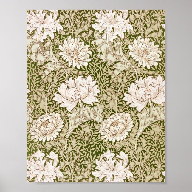 Chrysanthemum Guld, William Morris Poster (Framsidan)