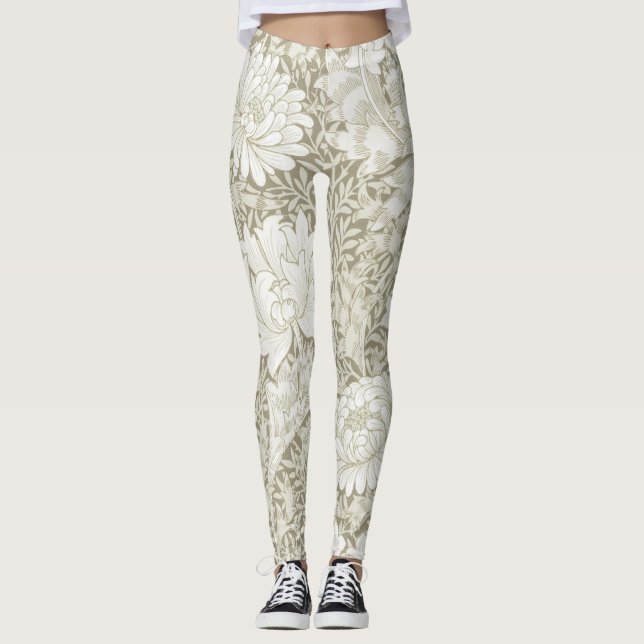 Chrysanthemum Ivory, William Morris Leggings (Framsida)