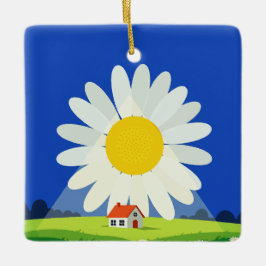 Chrysanthemum Julgransprydnad Keramik