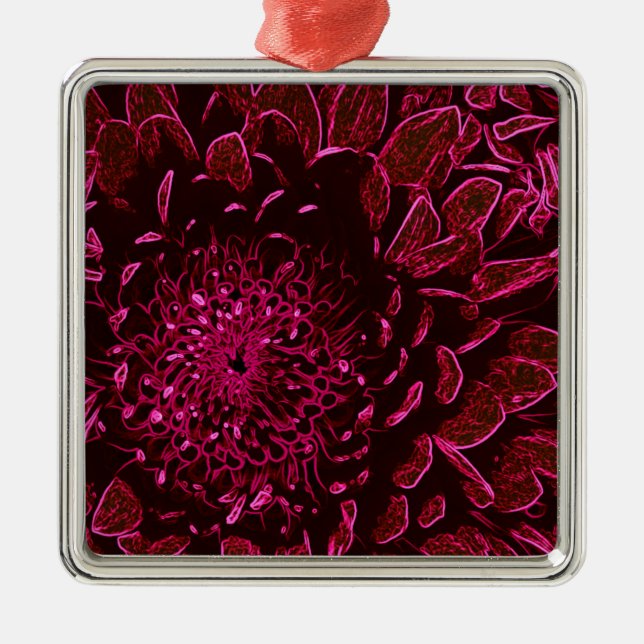 Chrysanthemum Julgransprydnad Metall (Framsidan)