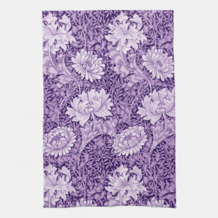 Chrysanthemum Lila, William Morris Kökshandduk
