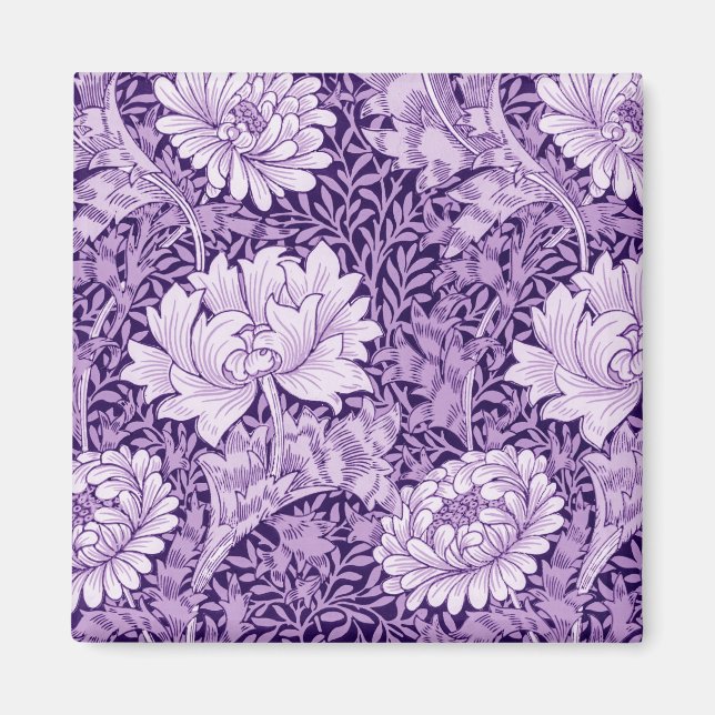 Chrysanthemum Lila, William Morris Magnet (Framsidan)