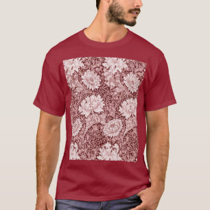 Chrysanthemum Maroon, William Morris T Shirt