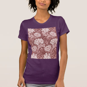 Chrysanthemum Maroon, William Morris T Shirt