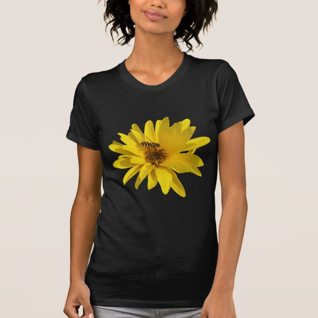 Chrysanthemum med Hover Fly T-shirt (Framsida)