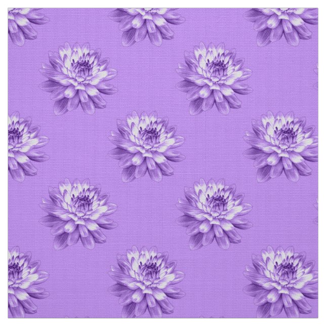Chrysanthemum Mönster - Påsk Lila Tyg (Provkarta)