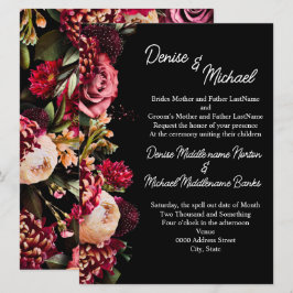 Chrysanthemum på Snö vit Inbjudningar