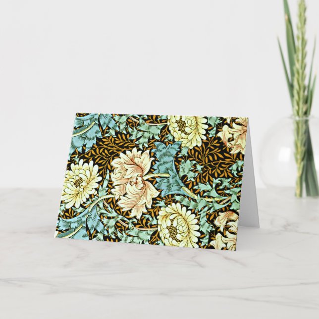 Chrysanthemum Pastels av William Morris Kort (Framsida)