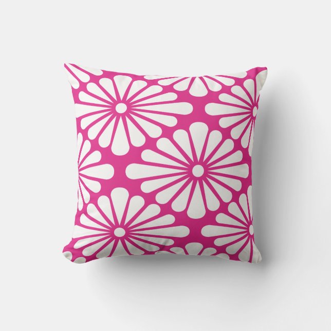 Chrysanthemum [pink] - Japanese Pattern Kudde (Framsida)