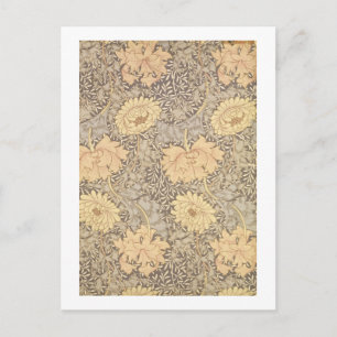 "Chrysanthemum" tapet design, 1876 Vykort