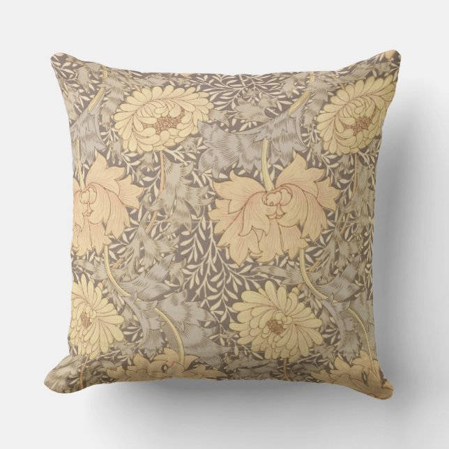 "Chrysanthemum" tapetdesign, 1876 Kudde (Framsida)