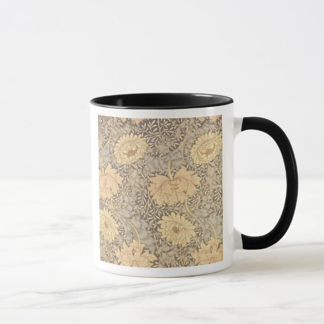 "Chrysanthemum" tapetdesign, 1876 Mugg (Höger)