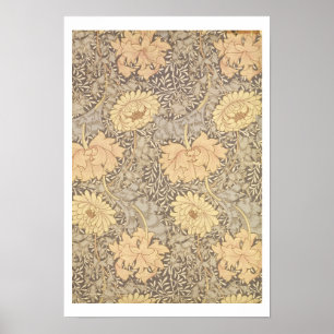 "Chrysanthemum" tapetdesign, 1876 Poster