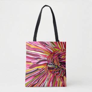 Chrysanthemum vattencolor art blomma tygkasse