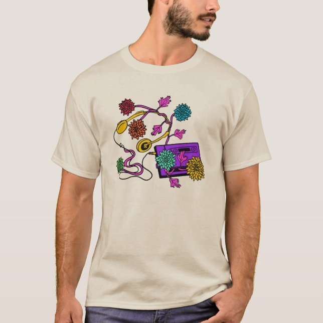 Chrysanthemum Walkman T Shirt (Framsida)