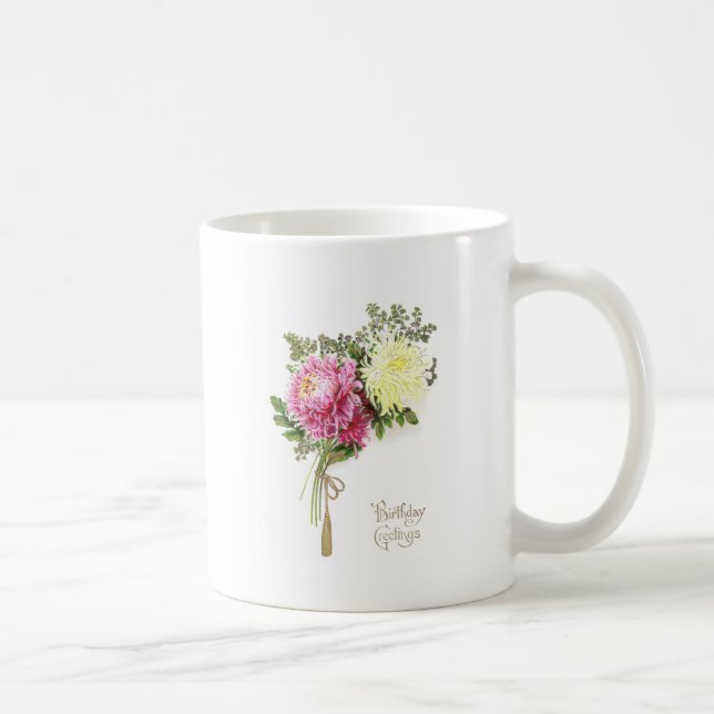 Chrysanthemumfödelsedag Kaffemugg (Höger)