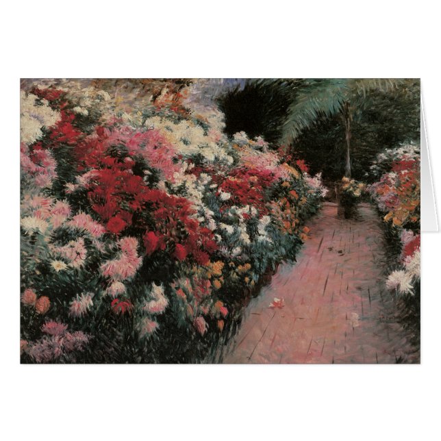 Chrysanthemums av Dennis Bunker Miller, Fine Art Hälsningskort (Framsidan Horizontal)