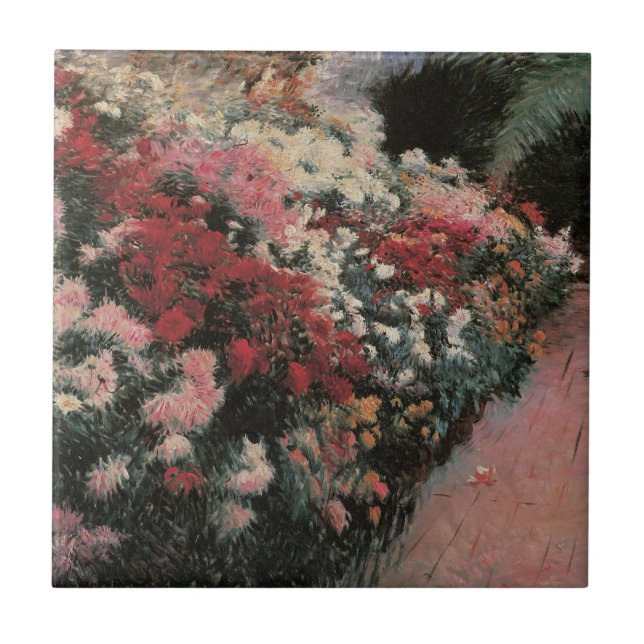 Chrysanthemums av Dennis Bunker Miller, Fine Art Kakelplatta (Framsidan)