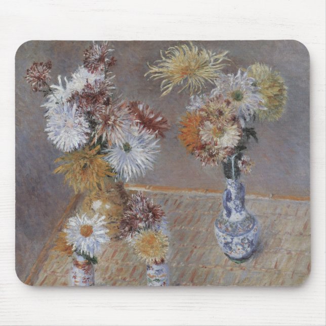 Chrysanthemums av Gustave Caillebotte Musmatta (Framsidan)
