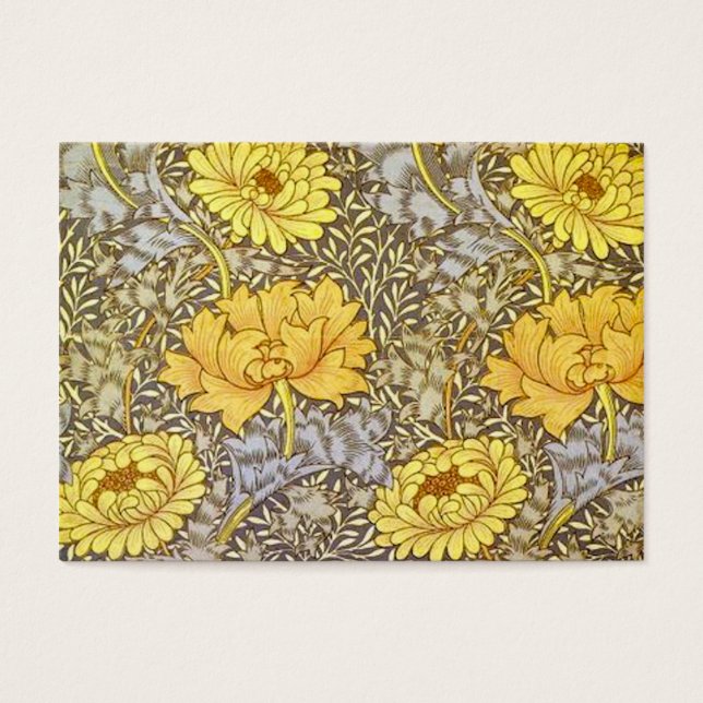 Chrysanthemums av William Morris Visitkort (Framsidan)