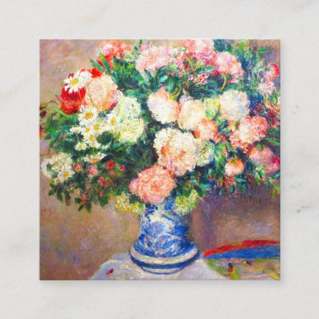 Chrysanthemums Bouquet och Japans Fläkt Tilläggskort (Framsida)