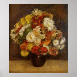 Chrysanthemums Bouquet Poster