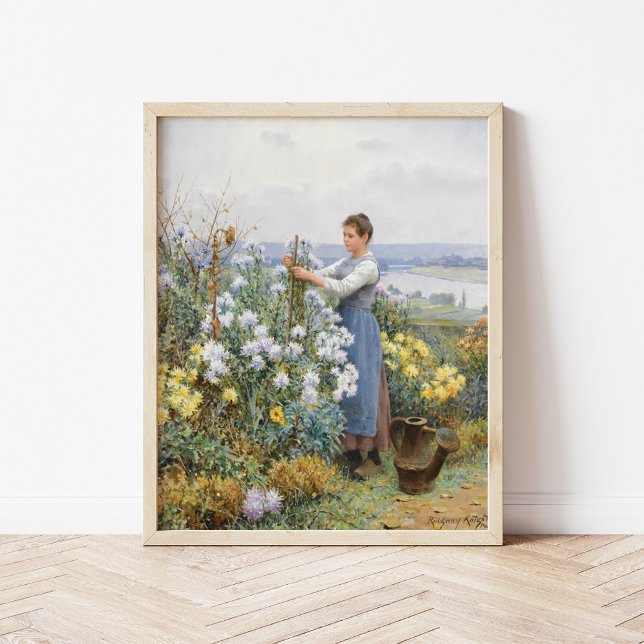 Chrysanthemums | Daniel Ridgway Knight Poster (Skapare uppladdad)