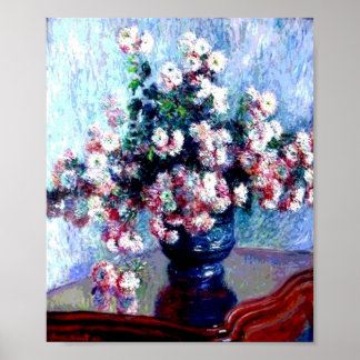 Chrysanthemums från Claude Monet Poster
