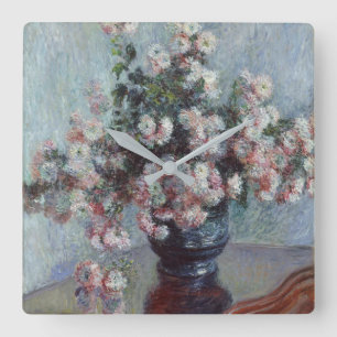 Chrysanthemums Fyrkantig Klocka