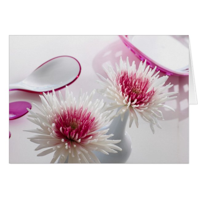 Chrysanthemums Hälsningskort (Framsidan Horizontal)