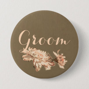 Chrysanthemums i en Flaska Groom Button Knapp