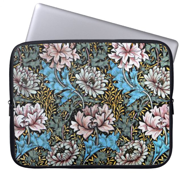 Chrysanthemums Morris Victorian Design Laptop Sleeve (Framsidan)