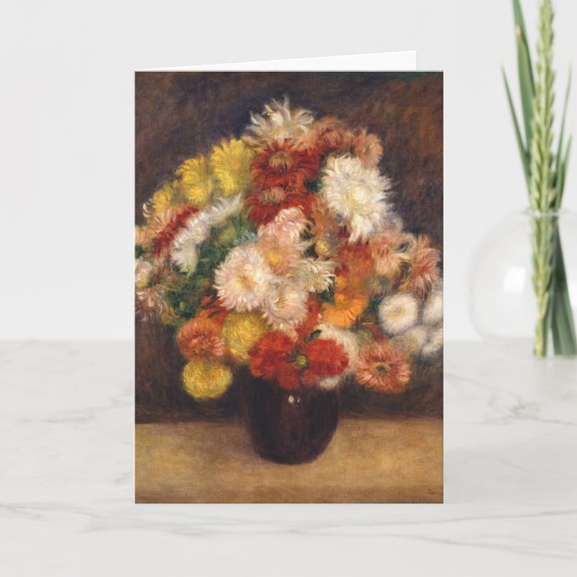 Chrysanthemums Renoir Bouquet Kort (Framsida)