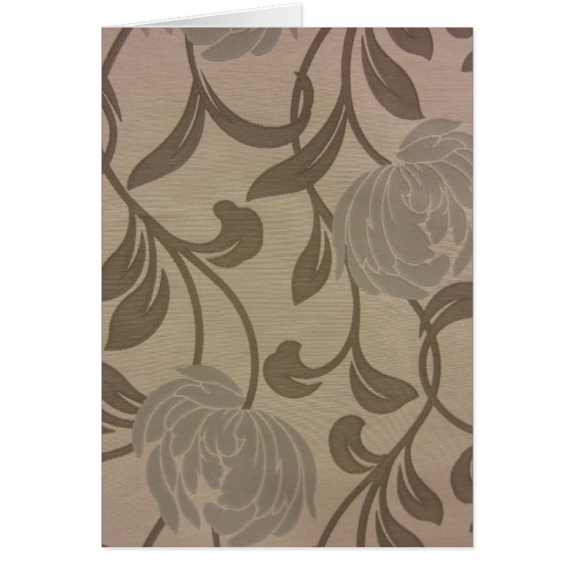 Chrysanthemums - Silver & Grått Hälsningskort (Framsidan)