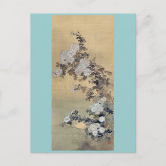 Chrysanthemums Ukiyoe Vykort