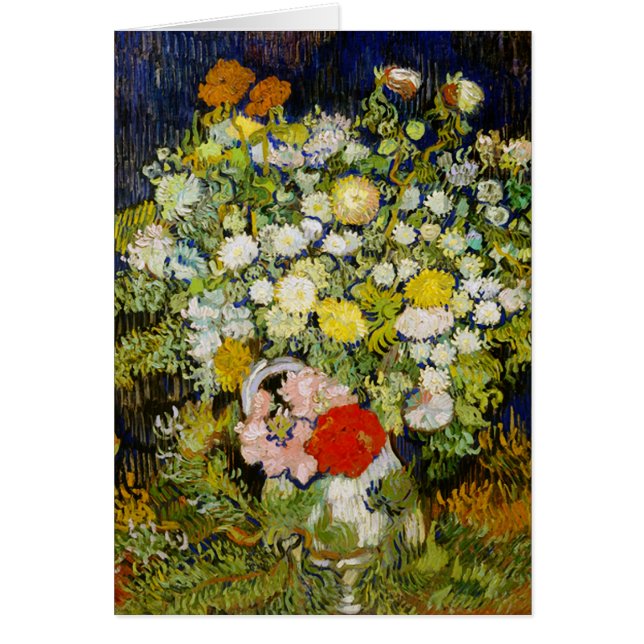 Chrysanthemums & Vild Flowers Van Gogh Fine Art OBS Kort (Framsidan)