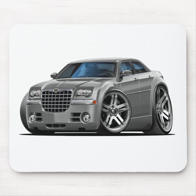 Chrysler 300 grå färgbil musmatta (Framsidan)